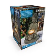 Bouddha avec lampe solaire 17x16x27cm grundig