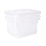 Eda boites de rangement funny box naturel 55 l lot de 3