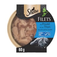 Sheba filets pour chat au poulet et au thon 60g