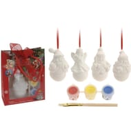 Activité manuelle figurine de noël à peindre