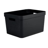 Eda bac de rangement stone 18l noir