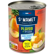 St mamet plaisir de fruits ssa pêche poire ananas 4/4 825g