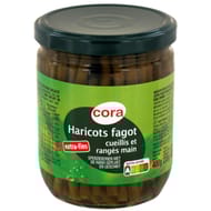 Cora haricots fagots extra fins cueillis et rangés main 220g
