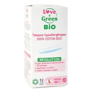 Love & green bio tampons hypoallerg. Avec applicateur normal x16