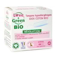 Love & green tampons hypoallergeniques digitaux "normal" x16