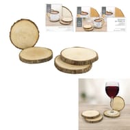 Dessous de verre rondins en bois x4