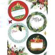 12 étiquettes cadeaux de Noël (modèle 3)