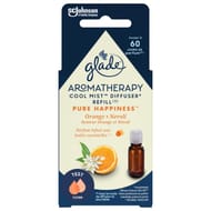 Glade aromathérapie - recharge huiles essentielles - pure happiness orange et nerolie