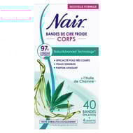 Nair bande de cire corps à l'huile de chanvre x40