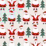 Serviettes x20 les pères noel en fete fond gris 33x33cm