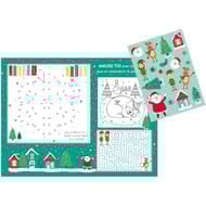 10 sets de table en papier 30x40cm jeux maison du pere noel + 3 planch