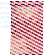 Chemin de table intisse 28x400cm sucre d'orge rayure rouge