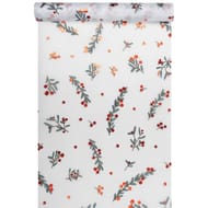 Chemin de table intisse 28x400cm feuillage hivernal