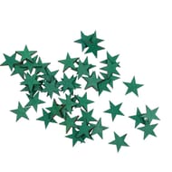 Confettis en bois petites etoiles vert sapin x36