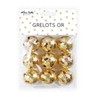 Deco sachet 9 grelots dores