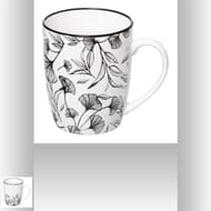 Mug m blanc floral 34 cl
