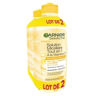 Skinactive solution micellaire tout en 1 vitamine c lot de 2x400ml