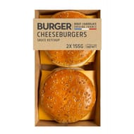 Burgers boeuf cheddar 155gx2