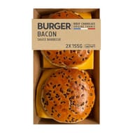 Burgers boeuf bacon 155gx2