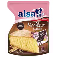 Alsa préparation pour gâteau moelleux nature prêt a cuire 500g