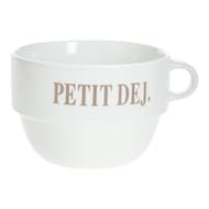 Déjeuner empilable couleur blanc 62 cl