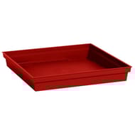 Soucoupe toscane carrée 26,7cm rubis