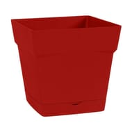 Pot toscane carré 17,40cm rubis