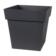 Pot toscane carré 32cm gris anthracite