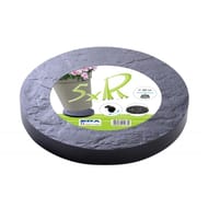 Eda support à roulettes diamètre 30 cm - décor pierre - ardoise
