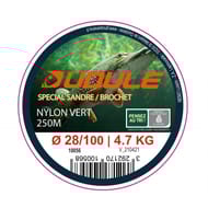 Nylon vert sandre/brochet 250m 28/100 dudule