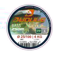 Nylon transparent black bass 250m 25/100 dudule