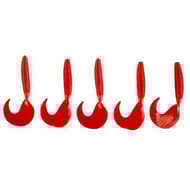 Leurre souple virgule rouge 10cm x5