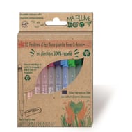 Boite  de 10 fineliners coul assortis