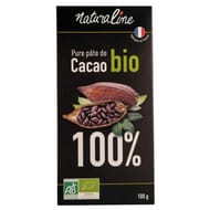 Naturaline pure pâte de cacao 100% noir bio 100g