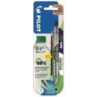 Pilot Stylo bille b2p ecoball noir + 1 recharge