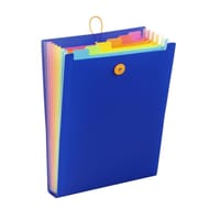 Trieur extensible 6 compartiments a4 polypropylene pour sac a dos