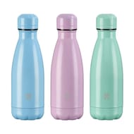 Gourdes unies coloris pastels 350ml inox aqua