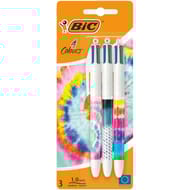 Styllo-bille 4 couleurs tie & dye x3