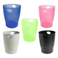 Poubelle polypropylene translucide 5 coul ass punchy exacompta
