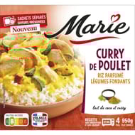 Marie curry de poulet, riz parfumé légumes fondants 950g