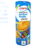 Cora goûters fourrés ronds vanille 300g