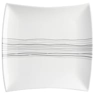 Assiette plate carrée lignes 26 cm