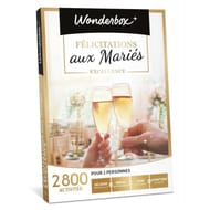 Wonderbox félicitations aux mariés excellence