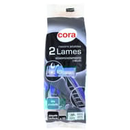 Cora jetable masc 2 lames pivot x10