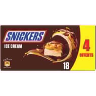 Snickers 18 barres glacées dont 4 offertes 821g