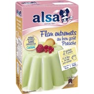 Préparation flan entremets pistache alsa 180g