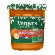 Vergers des Alpilles bio confiture 3 agrumes de Corse 350g