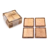 Lot 4 dessous de verre en bois