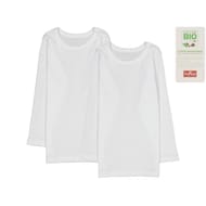 Lot de 2 tee-shirts manches longues unis BLANC/BLANC 16 ANS