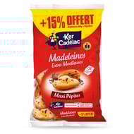 Ker cadelac madeleines extra moelleuses maxi pépites 600g + 15 % offerts